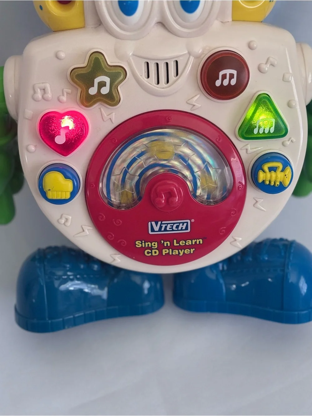 Vintage Vtech Sing n Learn CD Player ~ Educational, Lights Sounds & Music! 🎶